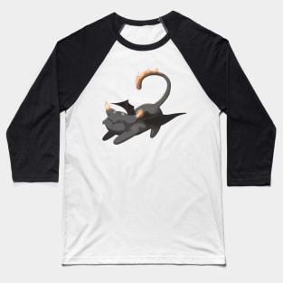 Stretching Hellcat Baseball T-Shirt